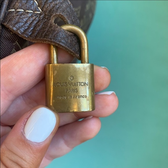 Authentic Louis Vuitton speedy mini Lin 30 ebene - Picture 6 of 8